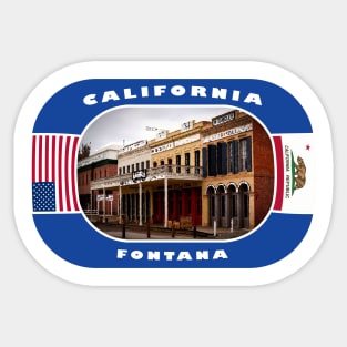 California, Fontana City, USA Sticker